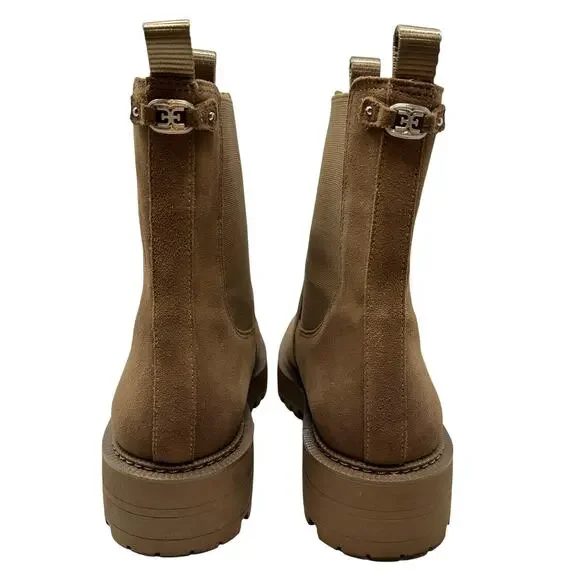 Sam Edelman Laguna Chelsea Boots Tan Suede Lug Sole Ankle Booties Women’s 11 - Picture 8 of 14